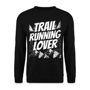 Amateurs de trail Running Race Runner Trail Running - Sweat-shirt Unisexe - noir - Devant - Alina (178cm) & Michal (187cm)