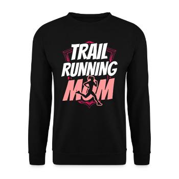 Trail Running Mama Runner Course de trail Running - Sweat-shirt Unisexe - noir - Devant - Alina (178cm) & Michal (187cm)