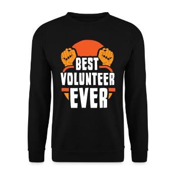 Best Volunteer Of All Time Profession Voluntary - Unisex Sweatshirt - black - Front - Alina (178cm) & Michal (187cm)