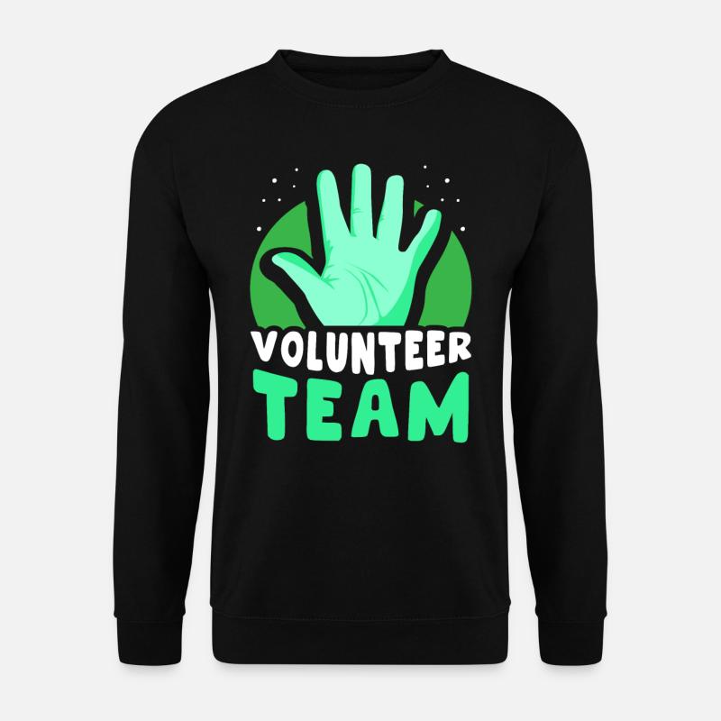 Freiwilligen Team Beruf Freiwilliger Freiwillig - Unisex Pullover - Schwarz