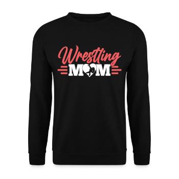 Lutte Mama Lutteur Ringen Ringer Ringkampf - Sweat-shirt Unisexe - noir - Devant - Alina (178cm) & Michal (187cm)