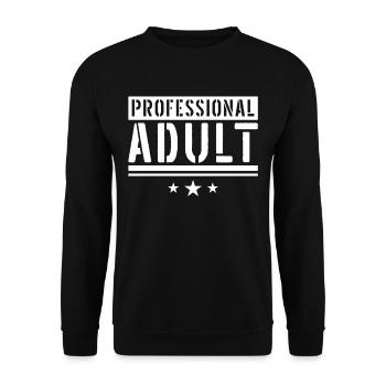 Anniversaire professionnel adulte adulte - Sweat-shirt Unisexe - noir - Devant - Alina (178cm) & Michal (187cm)