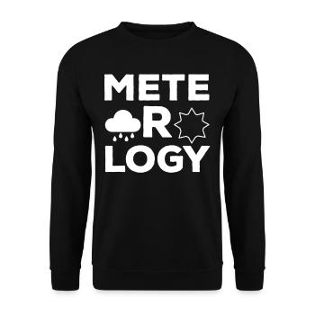 Météorologie Prévisions météorologiques Profession de météorologue - Sweat-shirt Unisexe - noir - Devant - Alina (178cm) & Michal (187cm)
