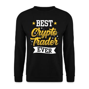 Bester Krypto Trader Aller Zeiten Crypto Traden - Unisex Pullover - Schwarz - Vorne - Alina (178cm) & Michal (187cm)