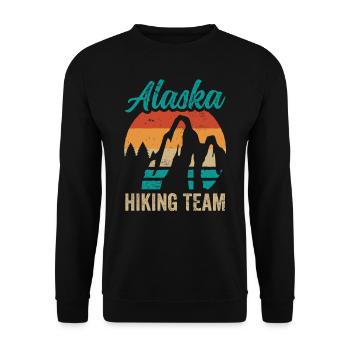 Alaska Hiking Team Randonnée Randonnée Randonnée - Sweat-shirt Unisexe - noir - Devant - Alina (178cm) & Michal (187cm)