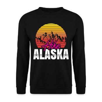 Randonnées en Alaska Randonneurs Randonnée Randonnée Randonnée - Sweat-shirt Unisexe - noir - Devant - Alina (178cm) & Michal (187cm)