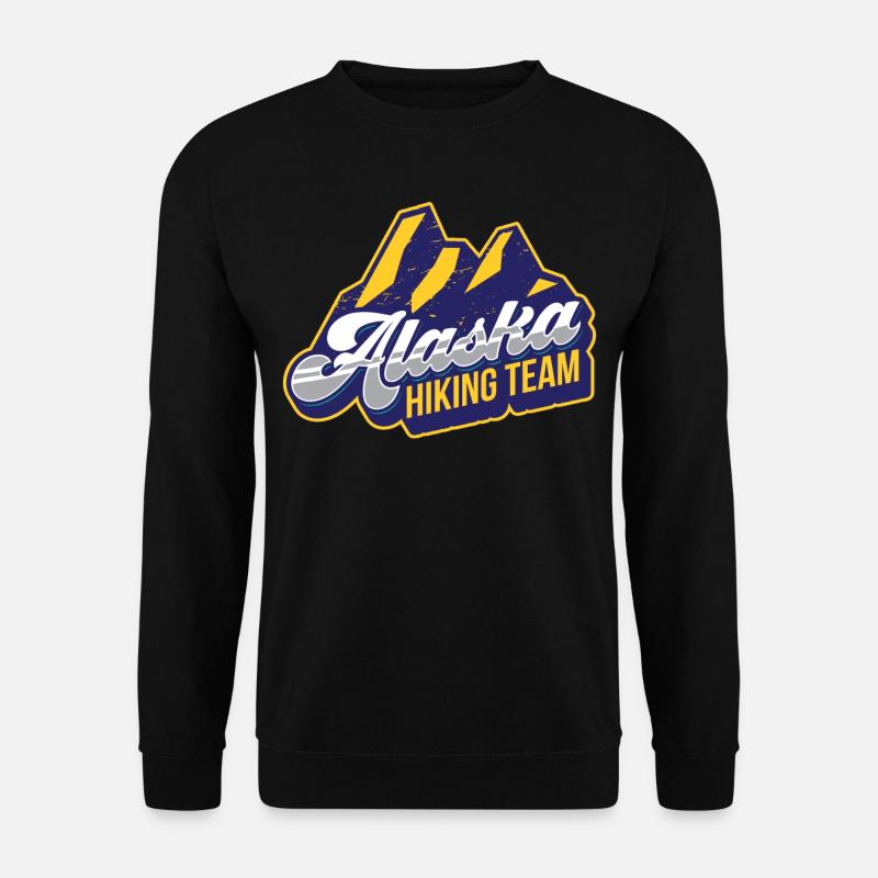 Alaska Wanderteam Wanderer Wandern Wanderung - Unisex Pullover - Schwarz