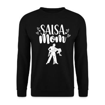 Salsa Mama Dancing Dancer Dance Hobby - Unisex Sweatshirt - black - Front - Alina (178cm) & Michal (187cm)