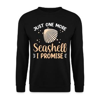 Nur Noch Eine Muschel Ich Verspreche Es Muscheln - Unisex Pullover - Schwarz - Vorne - Alina (178cm) & Michal (187cm)
