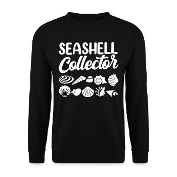 Shell Collector Shell Collector Shells Collecting - Unisex Sweatshirt - black - Front - Alina (178cm) & Michal (187cm)