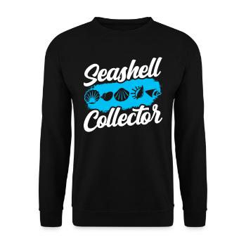 Shell Collector Shell Collector Collect shells - Unisex Sweatshirt - black - Front - Alina (178cm) & Michal (187cm)