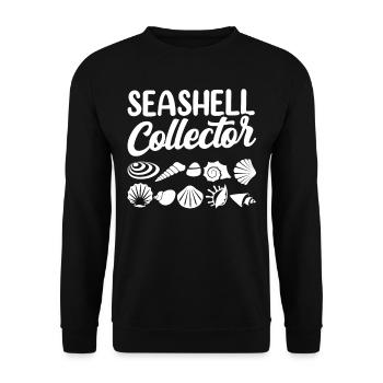 Shell Collector Shell Collector Collect shells - Unisex Sweatshirt - black - Front - Alina (178cm) & Michal (187cm)