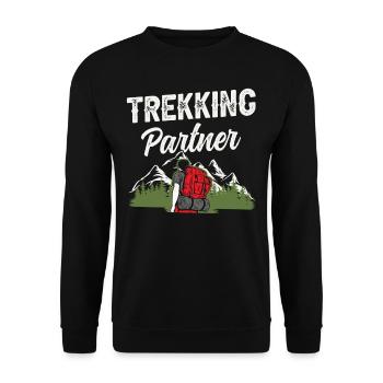 Trekking Partenaire Randonneur - Sweat-shirt Unisexe - noir - Devant - Alina (178cm) & Michal (187cm)