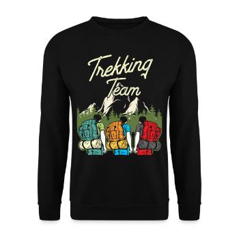 Trekking Équipe Randonneurs Randonnée Randonnée - Sweat-shirt Unisexe - noir - Devant - Alina (178cm) & Michal (187cm)