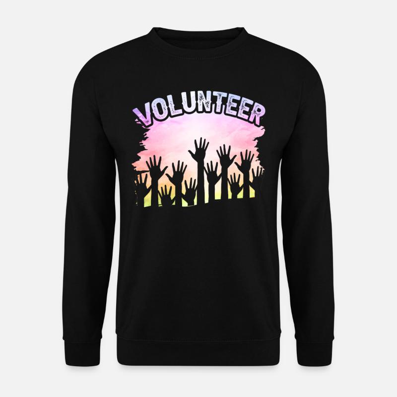 Voluntary volunteering Volunteer - Unisex Sweatshirt - black