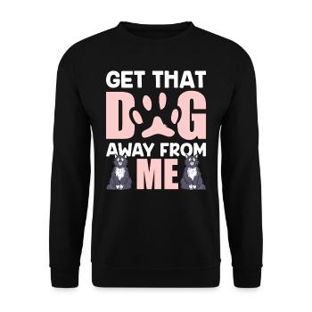 Take the dog away from me cat cat lover - Unisex Sweatshirt - black - Front - Alina (178cm) & Michal (187cm)