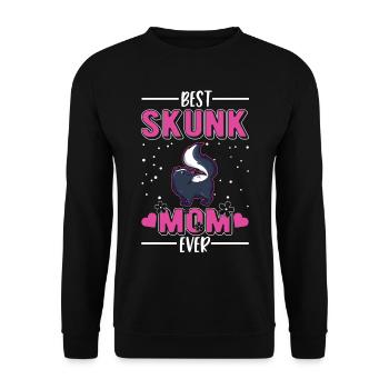 Meilleure maman Skunk jamais puante - Sweat-shirt Unisexe - noir - Devant - Alina (178cm) & Michal (187cm)