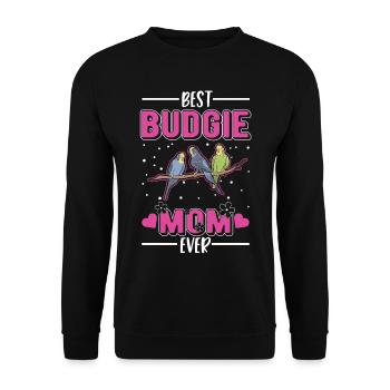 Perruche Maman Welli Perruche - Sweat-shirt Unisexe - noir - Devant - Alina (178cm) & Michal (187cm)