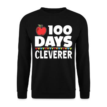 100 jours clever Funny Team Sweet Sayings - Sweat-shirt Unisexe - noir - Devant - Alina (178cm) & Michal (187cm)