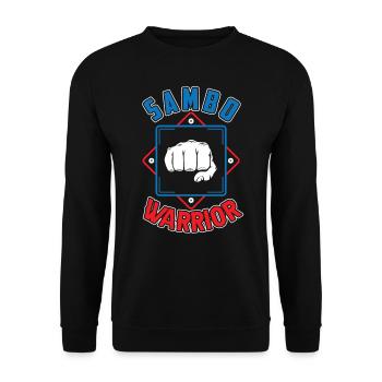 Sambo Warrior Martial Arts Martial Arts Training - Unisex Sweatshirt - black - Front - Alina (178cm) & Michal (187cm)