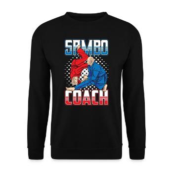 Sambo Trainer Martial Arts Martial Arts Training - Unisex Sweatshirt - black - Front - Alina (178cm) & Michal (187cm)