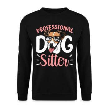 Dog Sitter professionnel Dog Dog Sitting - Sweat-shirt Unisexe - noir - Devant - Alina (178cm) & Michal (187cm)