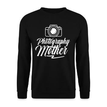Photographer Mother Mama Photography Camera - Unisex Sweatshirt - black - Front - Alina (178cm) & Michal (187cm)