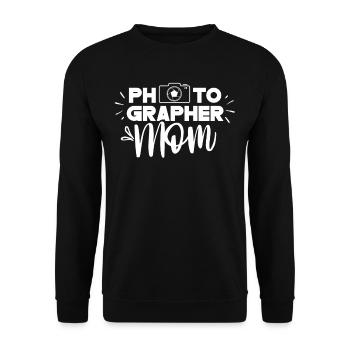Photographe Maman Maman Photographie Photographe - Sweat-shirt Unisexe - noir - Devant - Alina (178cm) & Michal (187cm)