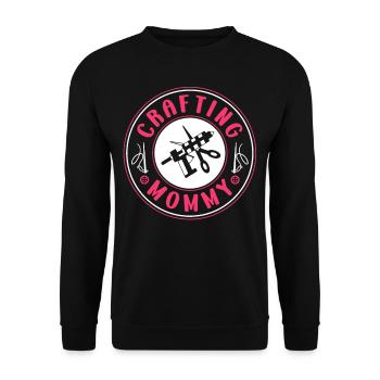 Artisanat Maman Artisanat Mère Amateur - Sweat-shirt Unisexe - noir - Devant - Alina (178cm) & Michal (187cm)