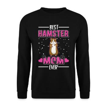 Meilleure maman hamster de tous les temps Hamster Mama - Sweat-shirt Unisexe - noir - Devant - Alina (178cm) & Michal (187cm)