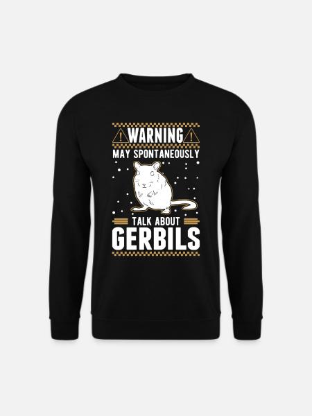 Avertissement Gerbille Gerbille Gerbille - Sweat-shirt Unisexe - noir