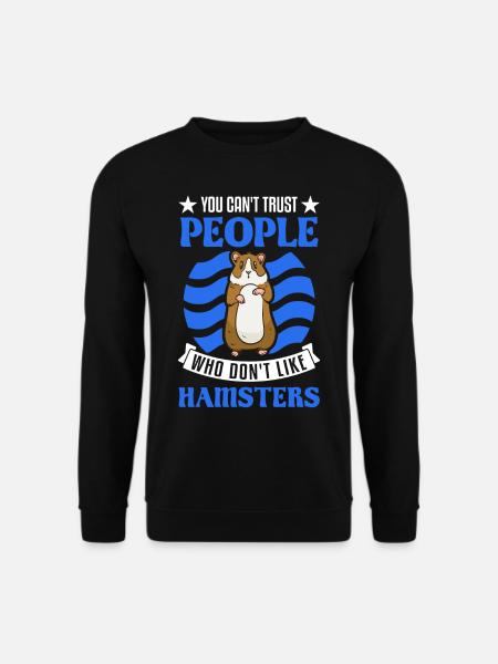 Hamster Geschenk Goldhamster Hamster - Unisex Pullover - Schwarz