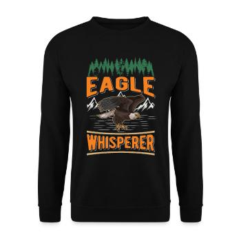 Eagle Whisperer Eagle Breeding Falconer Aigle royal - Sweat-shirt Unisexe - noir - Devant - Alina (178cm) & Michal (187cm)