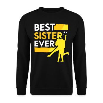 Meilleure sœur de tous les temps Sœurs amies - Sweat-shirt Unisexe - noir - Devant - Alina (178cm) & Michal (187cm)