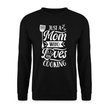 Juste une mère qui aime cuisiner maman cuisinière - Sweat-shirt Unisexe - noir - Devant - Alina (178cm) & Michal (187cm)