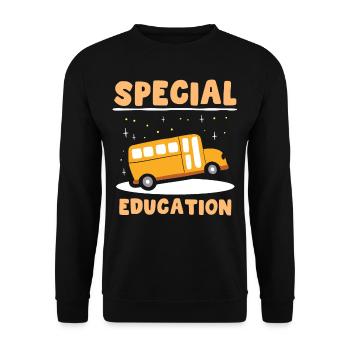 Sonderpädagogik Beruf Lehrer Sonderpädagoge - Unisex Pullover - Schwarz - Vorne - Alina (178cm) & Michal (187cm)