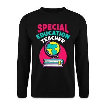 Lehrer Für Sonderpädagogik Beruf Sonderpädagoge - Unisex Pullover - Schwarz - Vorne - Alina (178cm) & Michal (187cm)