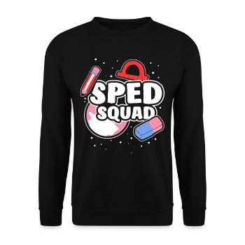Speditionsabteilung Lehrer Sonderpädagogik Beruf - Unisex Pullover - Schwarz - Vorne - Alina (178cm) & Michal (187cm)