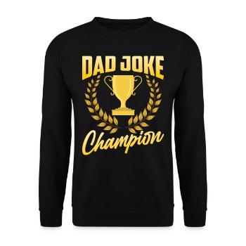 Papa Blague Papa Blagues Père - Sweat-shirt Unisexe - noir - Devant - Alina (178cm) & Michal (187cm)