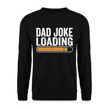 Papa Blague Papa Blagues Père - Sweat-shirt Unisexe - noir - Devant - Alina (178cm) & Michal (187cm)
