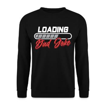 Papa Blague Papa Blagues Père - Sweat-shirt Unisexe - noir - Devant - Alina (178cm) & Michal (187cm)