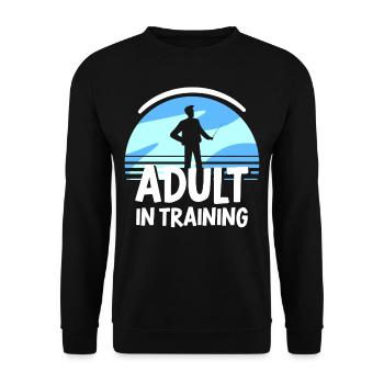 Adulte en formation Anniversaire Adulte - Sweat-shirt Unisexe - noir - Devant - Alina (178cm) & Michal (187cm)