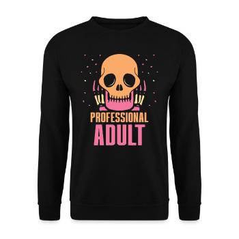 Anniversaire professionnel adulte adulte - Sweat-shirt Unisexe - noir - Devant - Alina (178cm) & Michal (187cm)