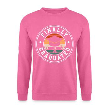 Enfin diplômé diplôme d’études supérieures - Sweat-shirt Unisexe - rose - Devant