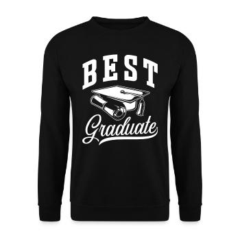 Prix du meilleur diplômé diplômé - Sweat-shirt Unisexe - noir - Devant - Alina (178cm) & Michal (187cm)