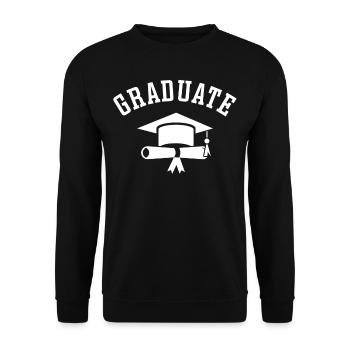 Graduate Graduate Graduate Festival - Unisex Sweatshirt - black - Front - Alina (178cm) & Michal (187cm)