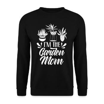 Je suis La Maman Jardin Mère Horticulture Jardinier - Sweat-shirt Unisexe - noir - Devant - Alina (178cm) & Michal (187cm)