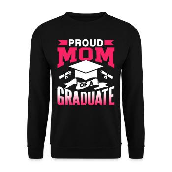 Fière mère d’un diplôme d’études supérieures - Sweat-shirt Unisexe - noir - Devant - Alina (178cm) & Michal (187cm)