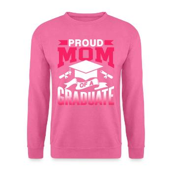 Fière mère d’un diplôme d’études supérieures - Sweat-shirt Unisexe - rose - Devant
