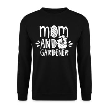 Mutter Und Gärtnerin Gartenbau Mama Garten - Unisex Pullover - Schwarz - Vorne - Alina (178cm) & Michal (187cm)
